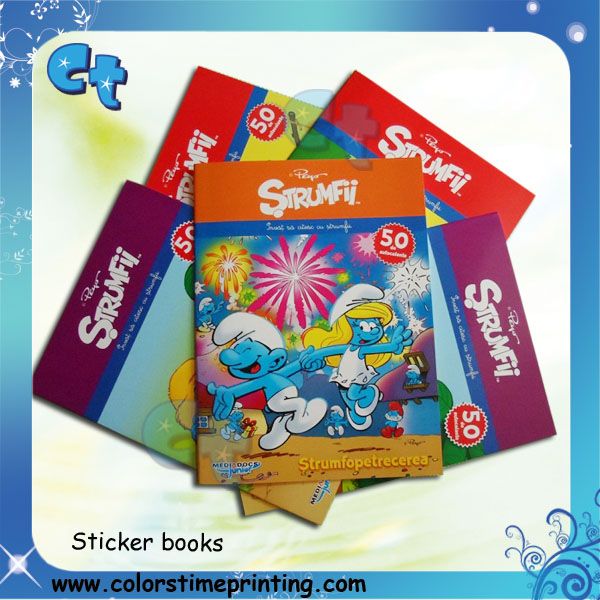 Smurfs stickerbooks printing