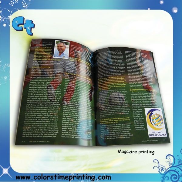 High quality magazine printing design /magazine paper printing