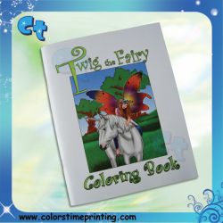Custom paper coloring book paperback softcover coloring book