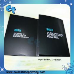Luxury and high quality Spot-UV paper folder