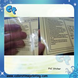 PVC material adhesive sticker printing