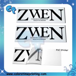 Pvc transparent clear adhesive stickers