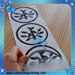 Die-cut round shape PVC sticker