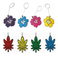 Printed scented hanging paper car air freshener