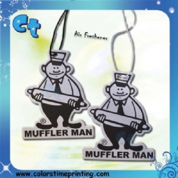 Muffler Man Shape Car Air Freshener Printing Wholesale Paper Air Freshener